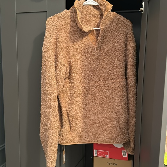 Skims Camel Cozy Knit Pull over Size Small - Picture 2 of 5